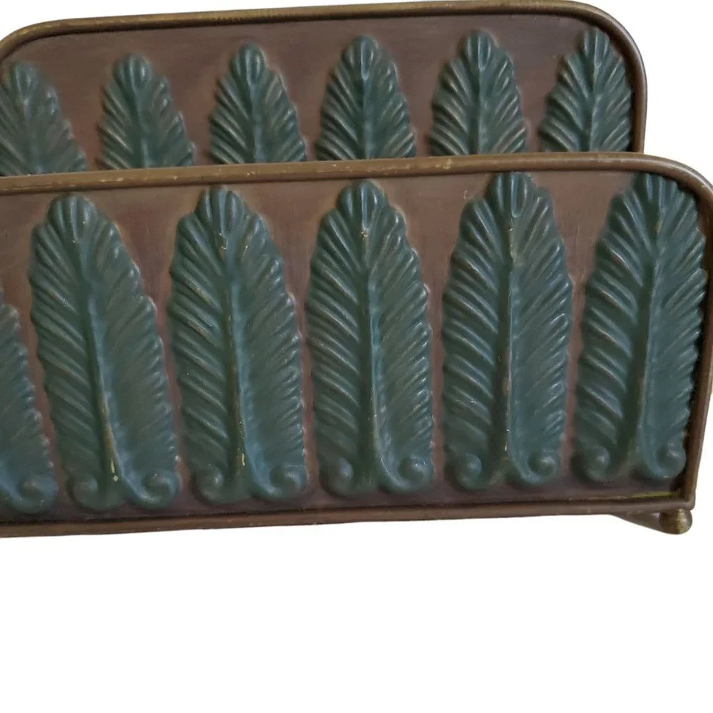 Pier 1 Metal Feather Mail Sorter Holder